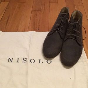 Dark Gray Nisolo Chukka Boots, size 8